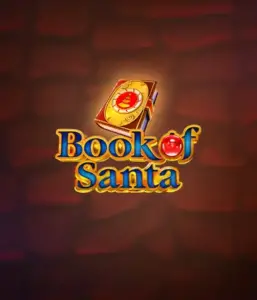 Celebrate the holiday spirit with Book of Santa slot by Endorphina, featuring an elegant golden book adorned with Santa's iconic symbol. This image conveys the warmth and excitement of Christmas, set against a softly glowing red background. Perfect for those who love Christmas-themed slots, delivering a delightful gaming experience. 